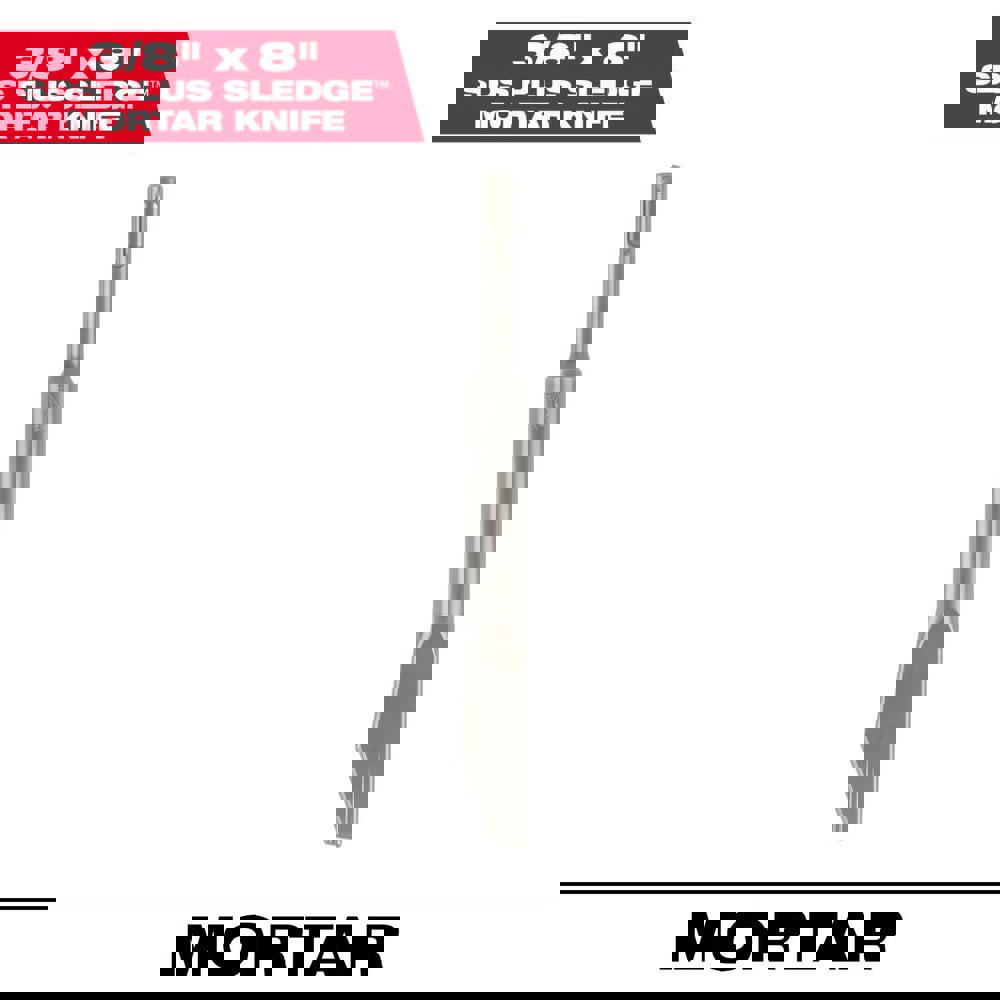 Hammer & Chipper Replacement Chisels; Chisel Type: Mortar Scraper ; Head Width (Inch): 3/8 ; Shank Length (Inch): 1 ; Shank Diameter (mm): 10.0000 ; Drive Type: SDS Plus ; Shank Shape: SDS Plus